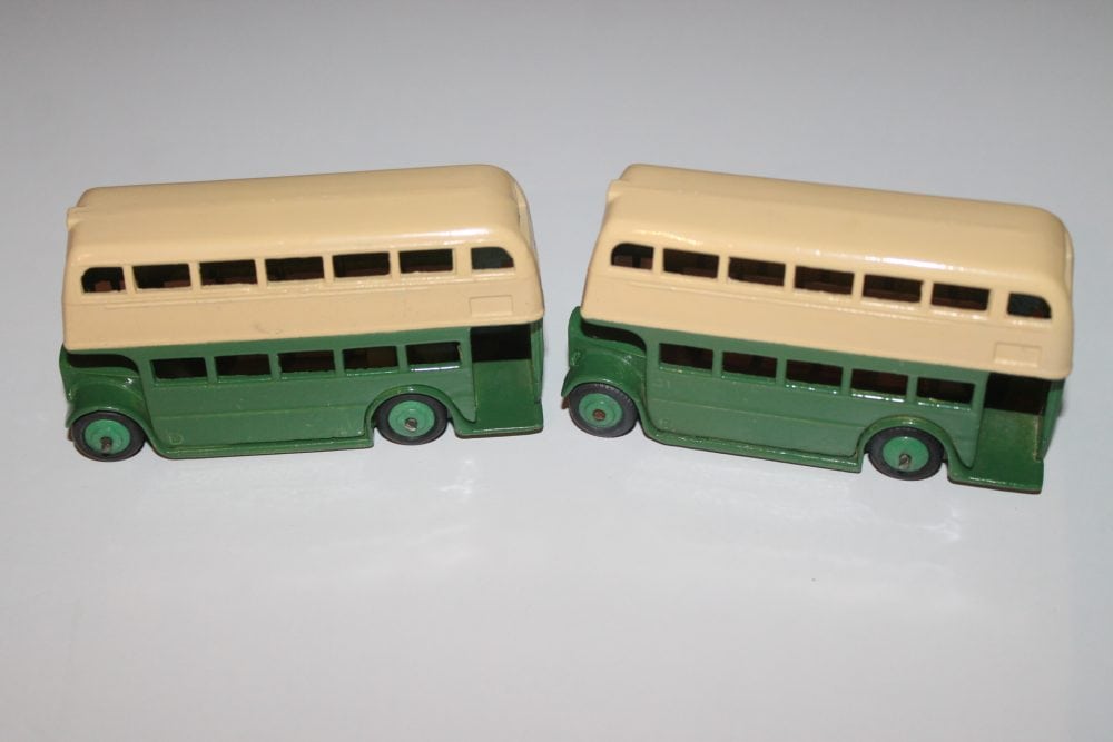double decker trade box dinky toys 29c left side green
