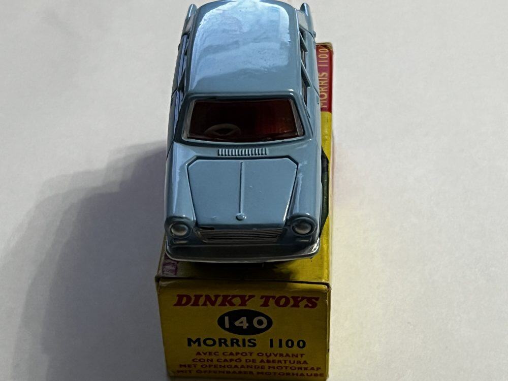Dinky Toys 135 Triumph 2000 diecast model car on yellow box.
