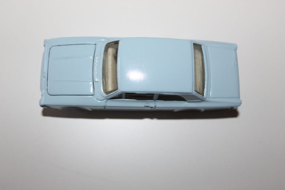 Vintage Dinky Toys 130 Ford Consul Corsair model car in light blue.