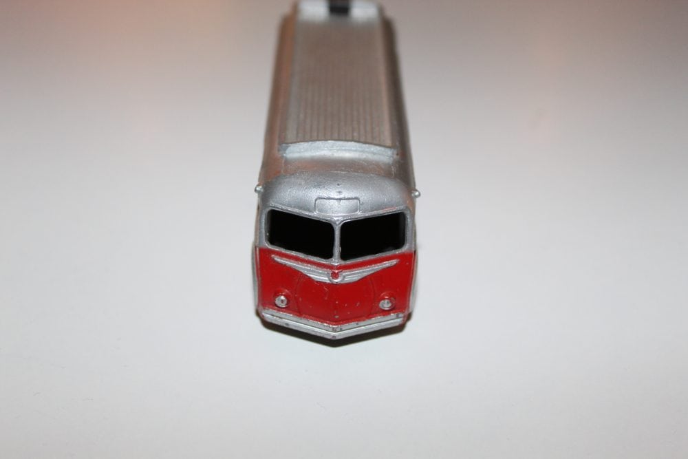 Vintage Dinky Ford model train, French SNCF themed toy locomotive, collectible diecast model.
