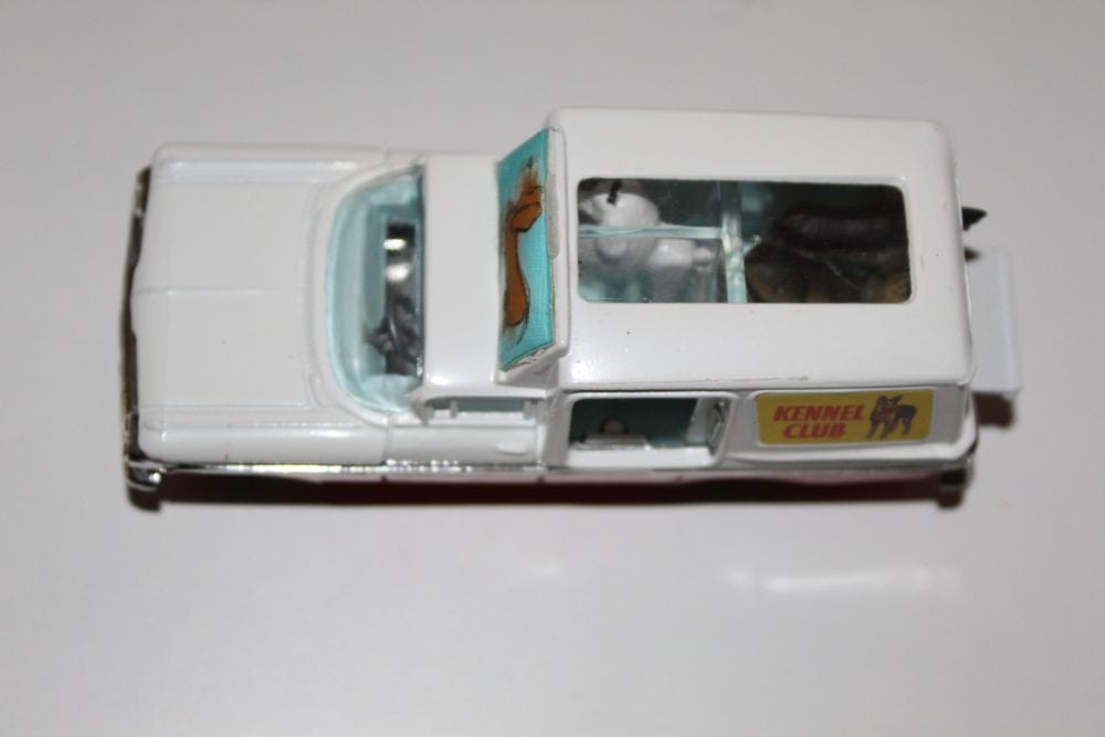 Vintage Corgi Toys 486 Chevrolet Kennel Service Wagon model, detailed diecast toy vehicle for collec.