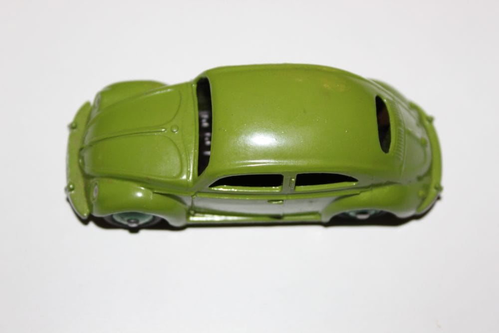Vintage Dinky Toys 181 VW Beetle diecast model car for collectors.