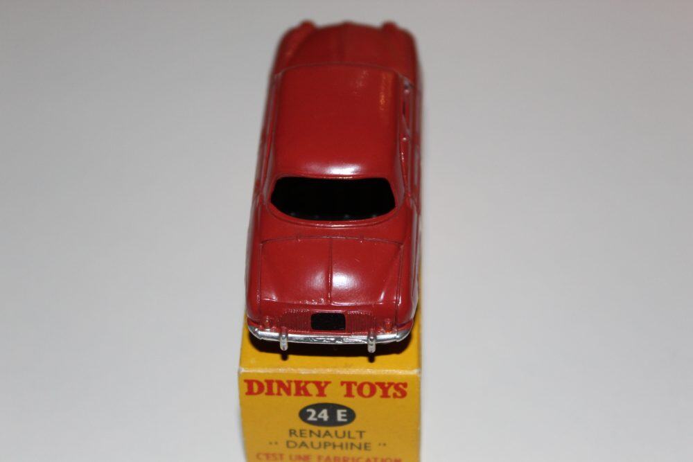 Vintage Dinky Toys 24E Renault Dauphine diecast model car for collectors.