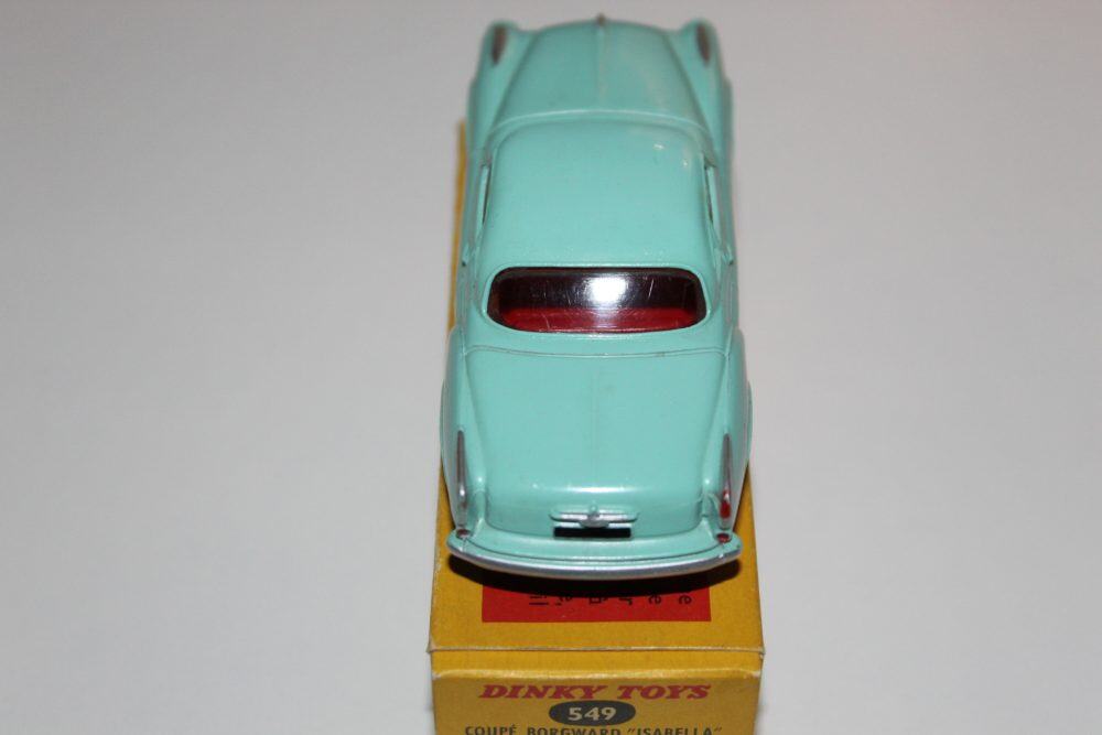 Vintage Dinky Toys 549 Borgward Isabella Coupe model car, collectible diecast vehicle, French Dinky.