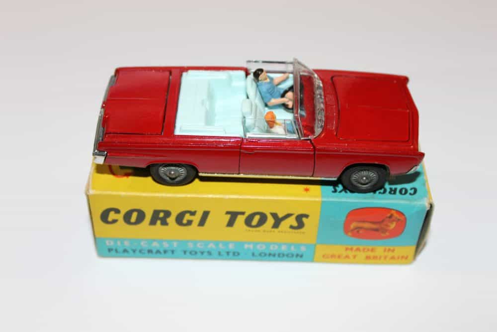 Vintage Dinky Toys Bedford Ovaltine Van with driver and passenger.