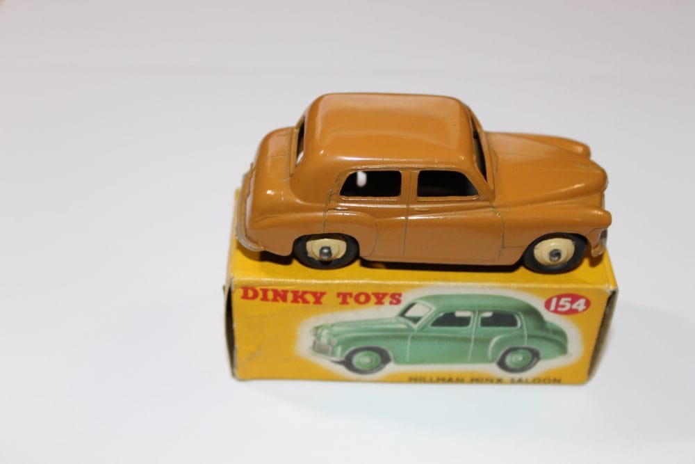Vintage Dinky Toys 24E Renault Dauphine model car for collectors.