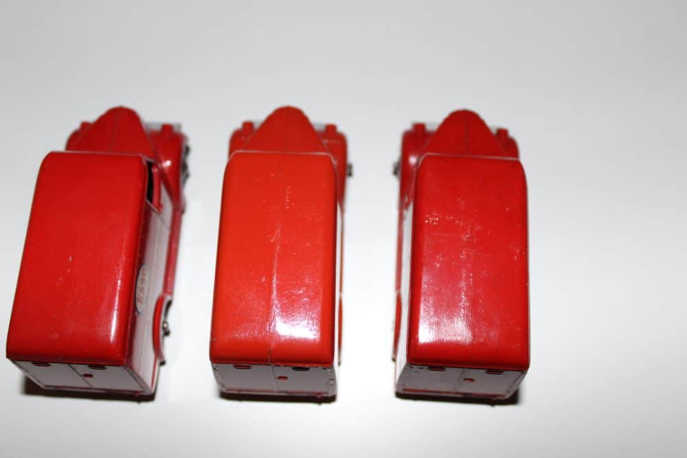 Vintage Dinky Toys Trojan 'ESSO' Vans in trade box, collectible diecast model.