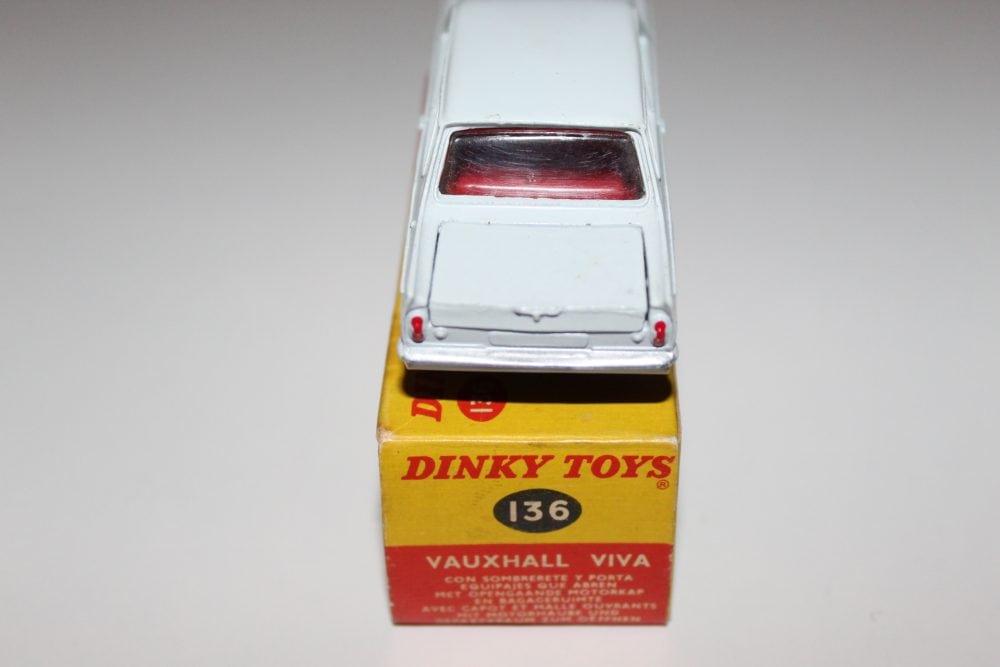 Dinky Toys Vauxhall Viva with Willeme tractor and trailer model.