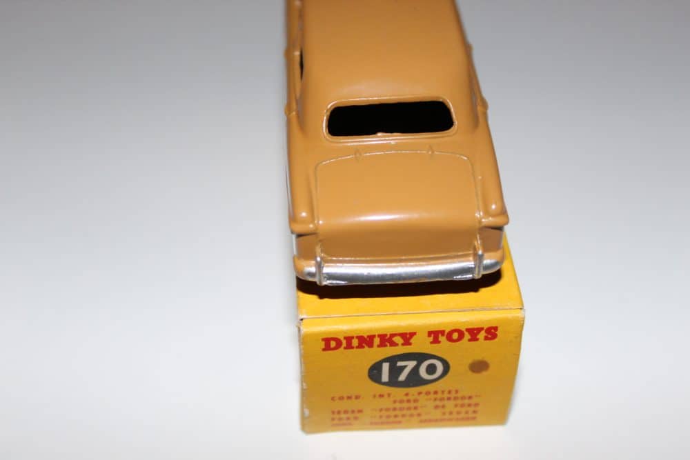 Dinky Toys 170 Ford Forder diecast model car on packaging box.