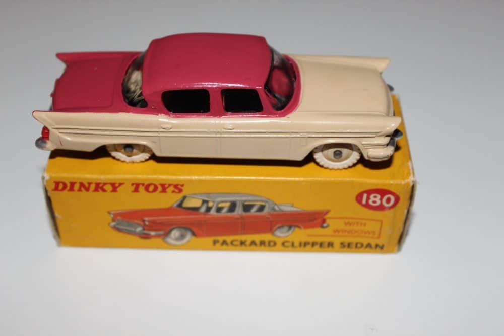 Dinky Toys 170 Ford Forder diecast model on original box, vintage toy car.
