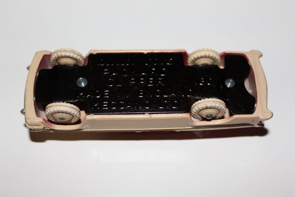 Dinky Toys 170 Ford Forder diecast model car, underside view showing details.