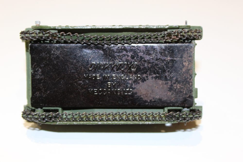 Dinky Toys 151a US Export Medium Tank with detailed tracks and markings.