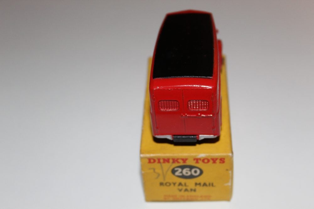 Vintage Dinky Toys 260 Morris Royal Mail Van model on original box.