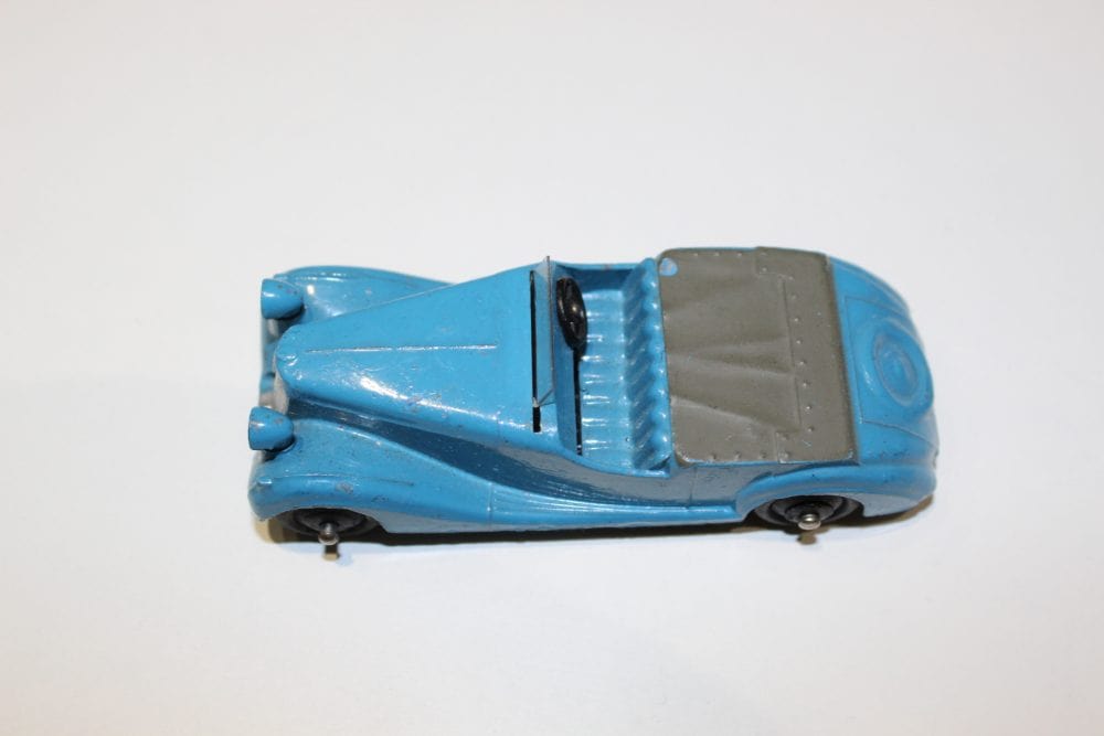 Vintage blue Dinky Toys Sunbeam Talbot model car for collectors.