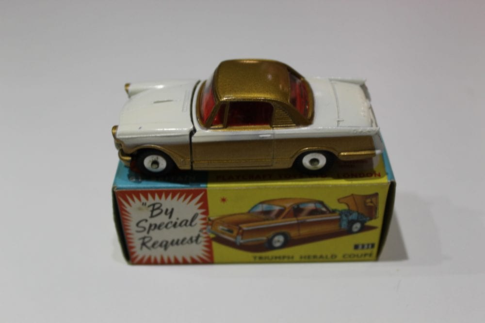 Vintage Corgi Triumph Herald Coupe diecast model for collectors.