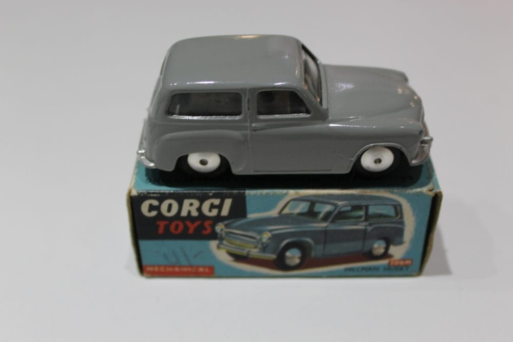 Vintage Corgi Toys Hillman Husky Estate diecast car for collectors.