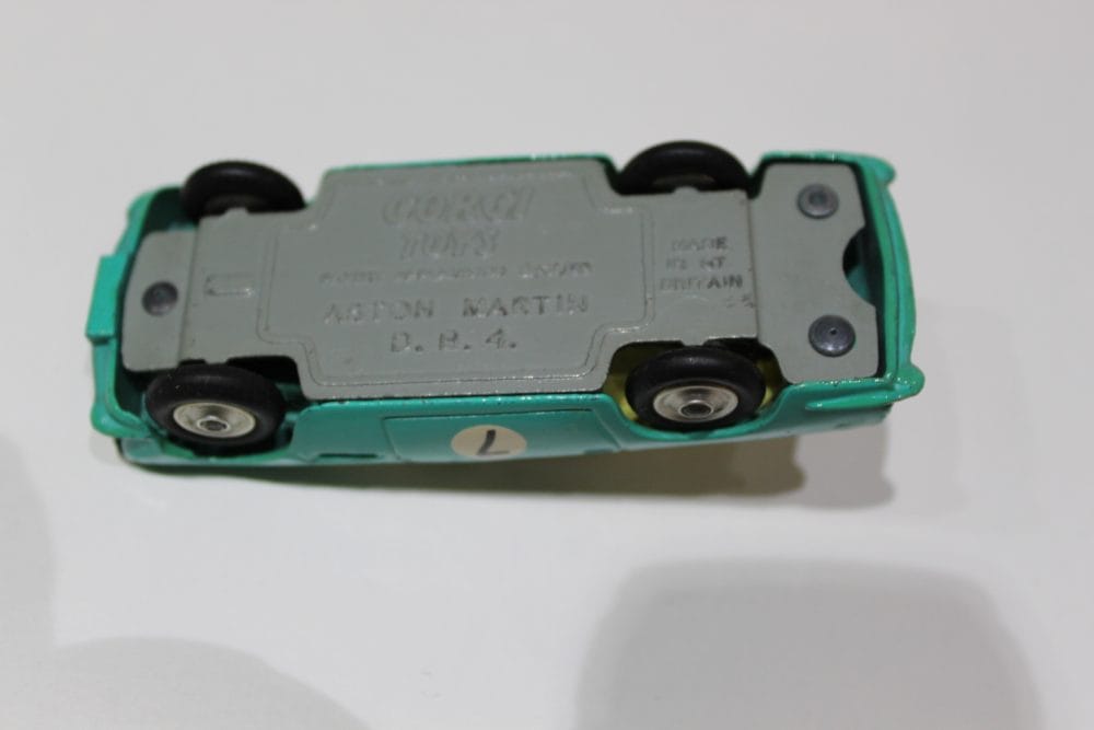 Detailed Corgi Toys 309 Aston Martin DB4 model in mint condition, perfect for collectors.
