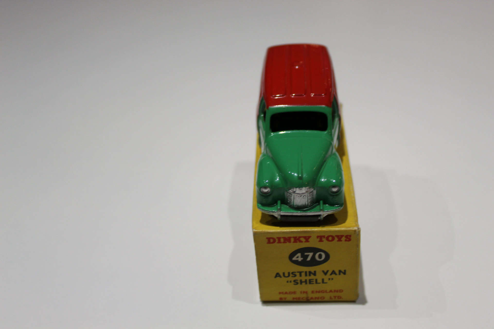 Vintage Dinky Toys 470 Austin Shell Van model in original box.