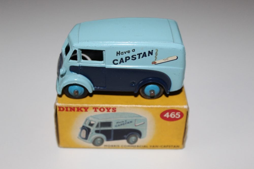 Vintage Dinky Toys 465 Morris Capstan Van model for collectors.