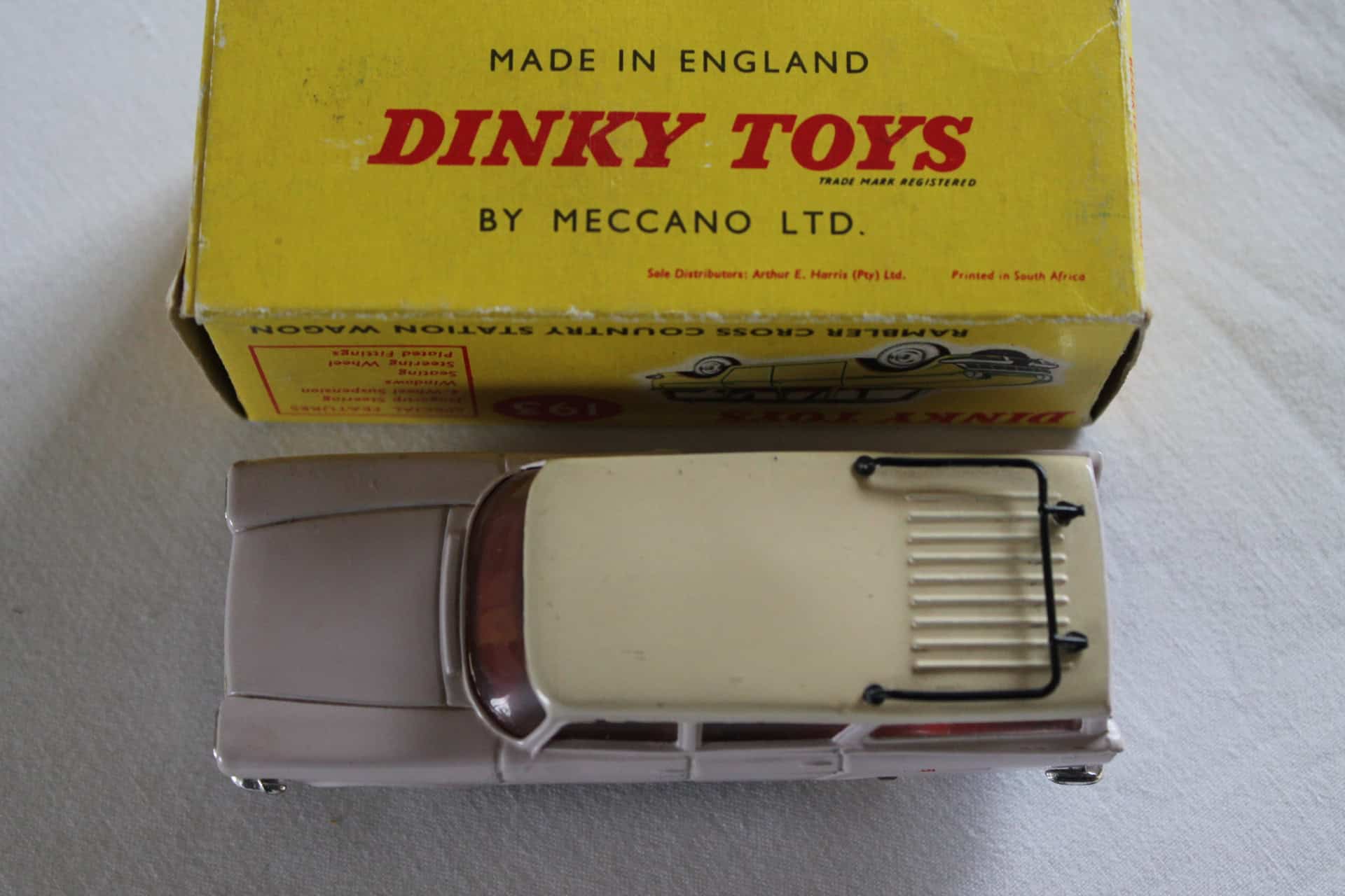 Vintage Dinky Toys South African Rambler Cross Country Station Wagon model for collectors.