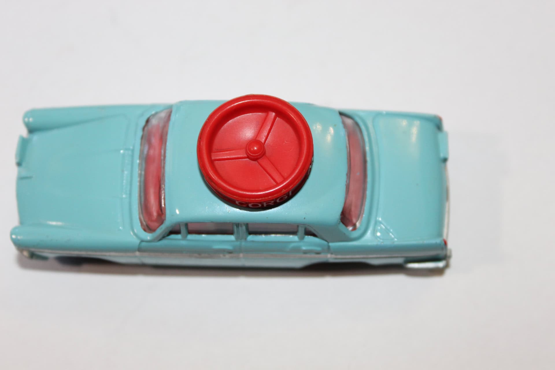 Vintage Corgi Toys 236 Motor School Car with red siren and light.
