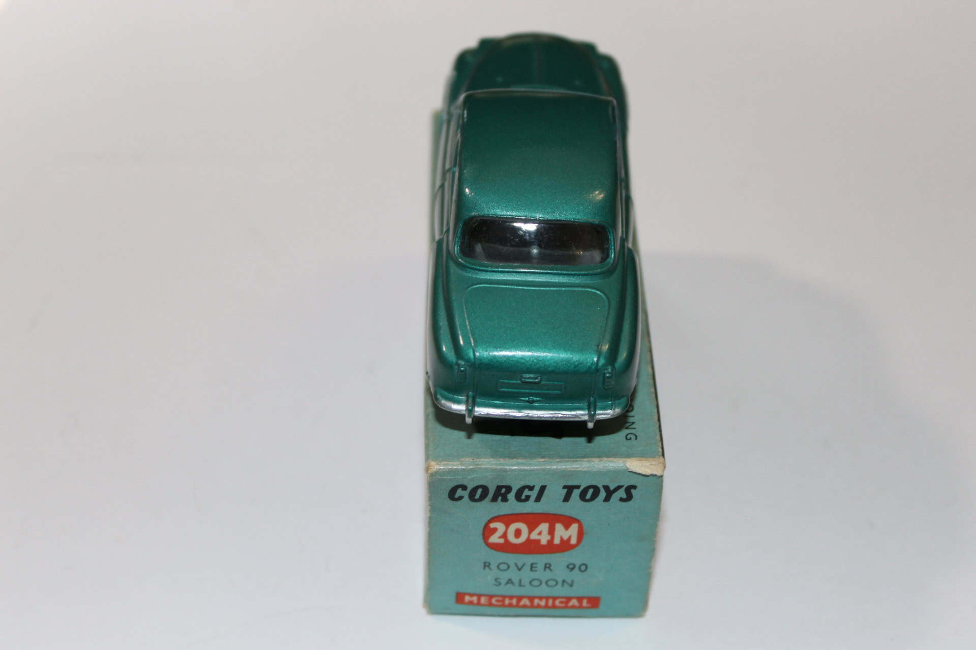 Vintage Corgi Toys 204M Rover 90 Saloon diecast model for collectors.