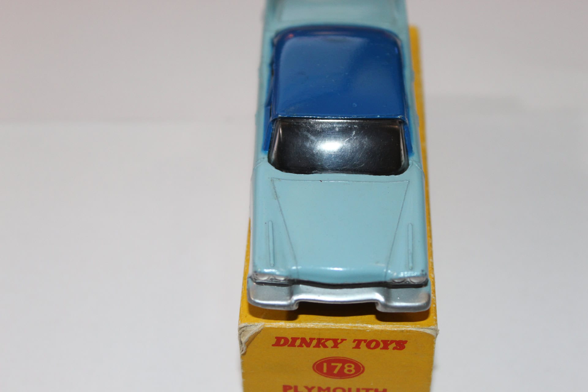 Vintage Dinky Toys 178 Plymouth Plaza diecast model car for collectors.