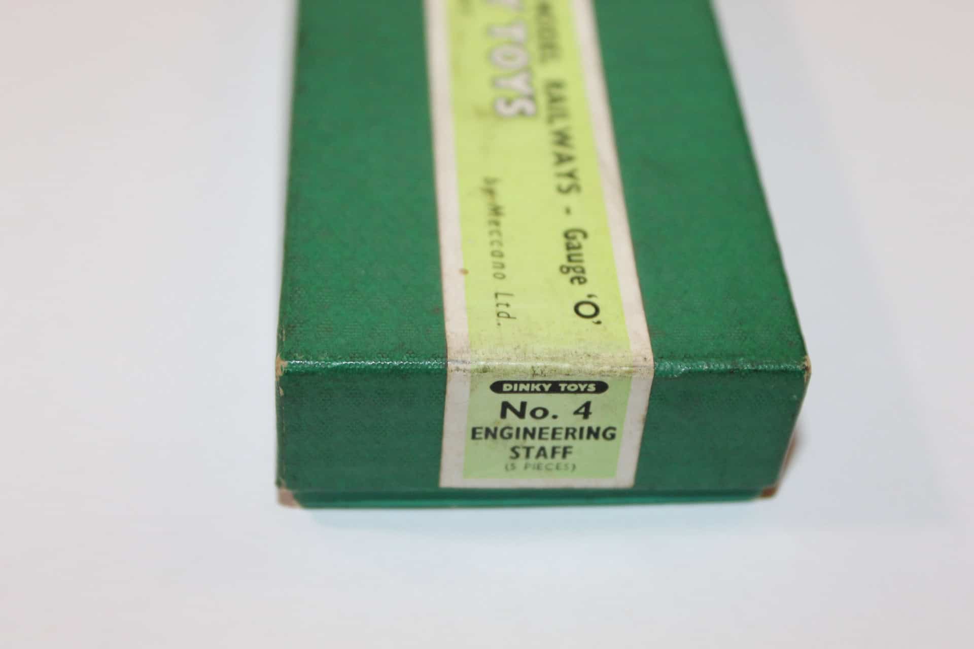 Dinky Toys No 004 Engineering Staff model in original green box, vintage diecast collectible.