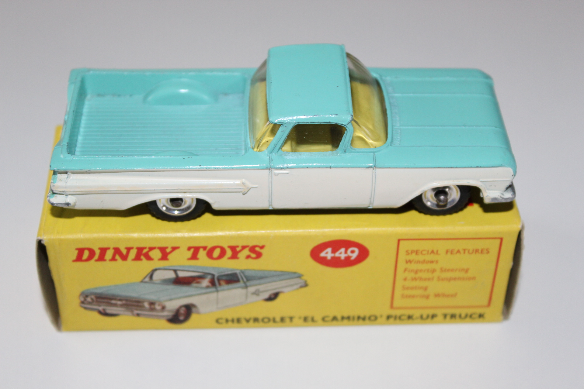 el camino yellow interior dinky toys 449 side