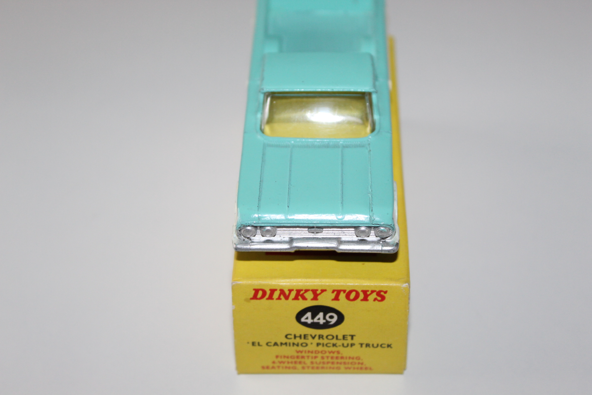 el camino yellow interior dinky toys 449 front