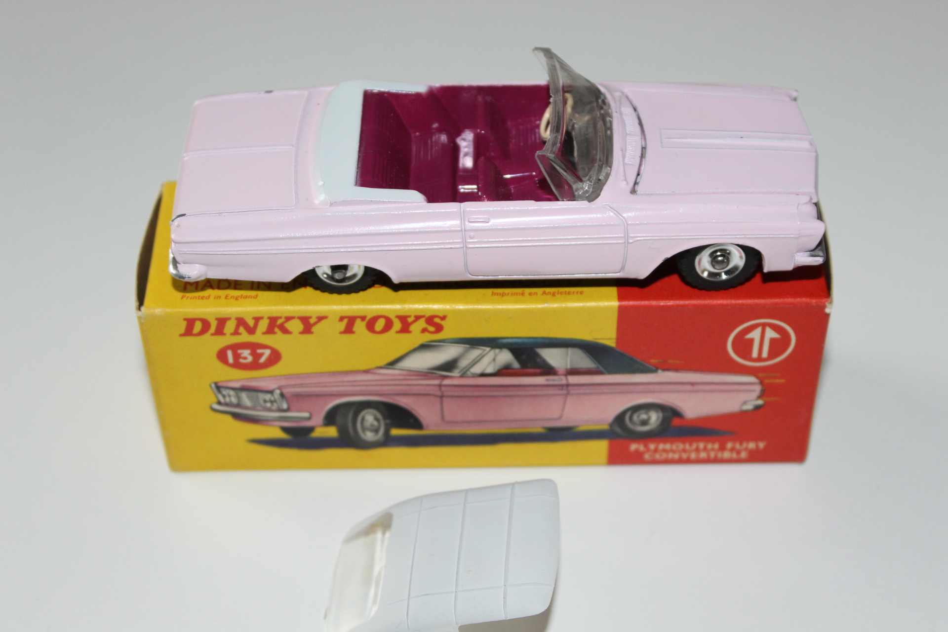 plymouth fury dinky toys 137 side