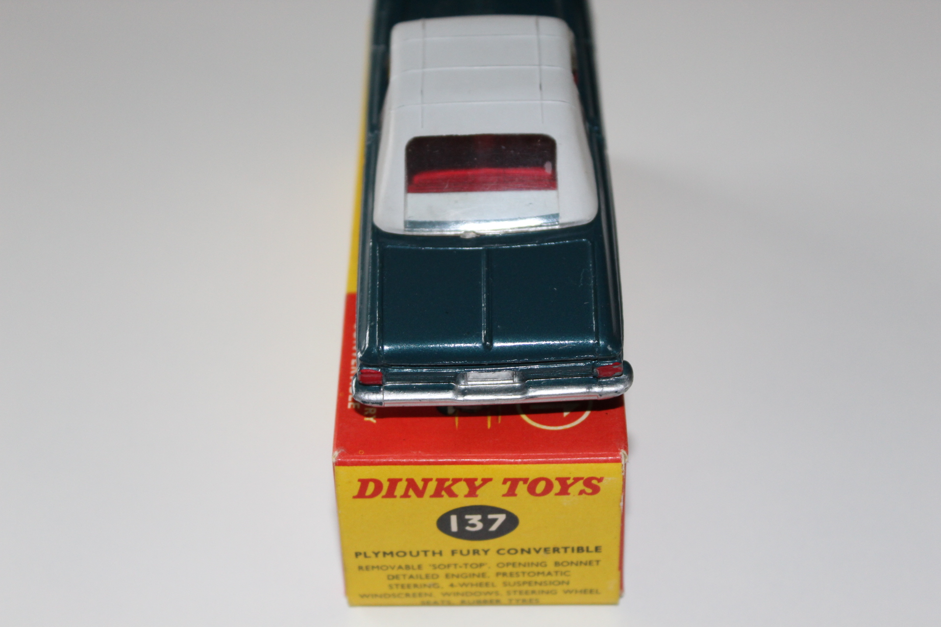 plymouth fury dinky toys 137 back