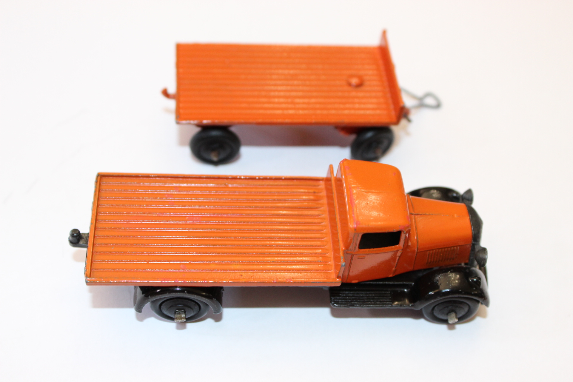 flatbed and trailer type 4 dinky toys 25t side