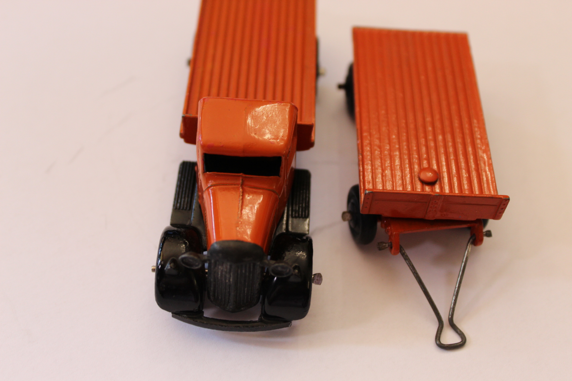 flatbed and trailer type 4 dinky toys 25t front