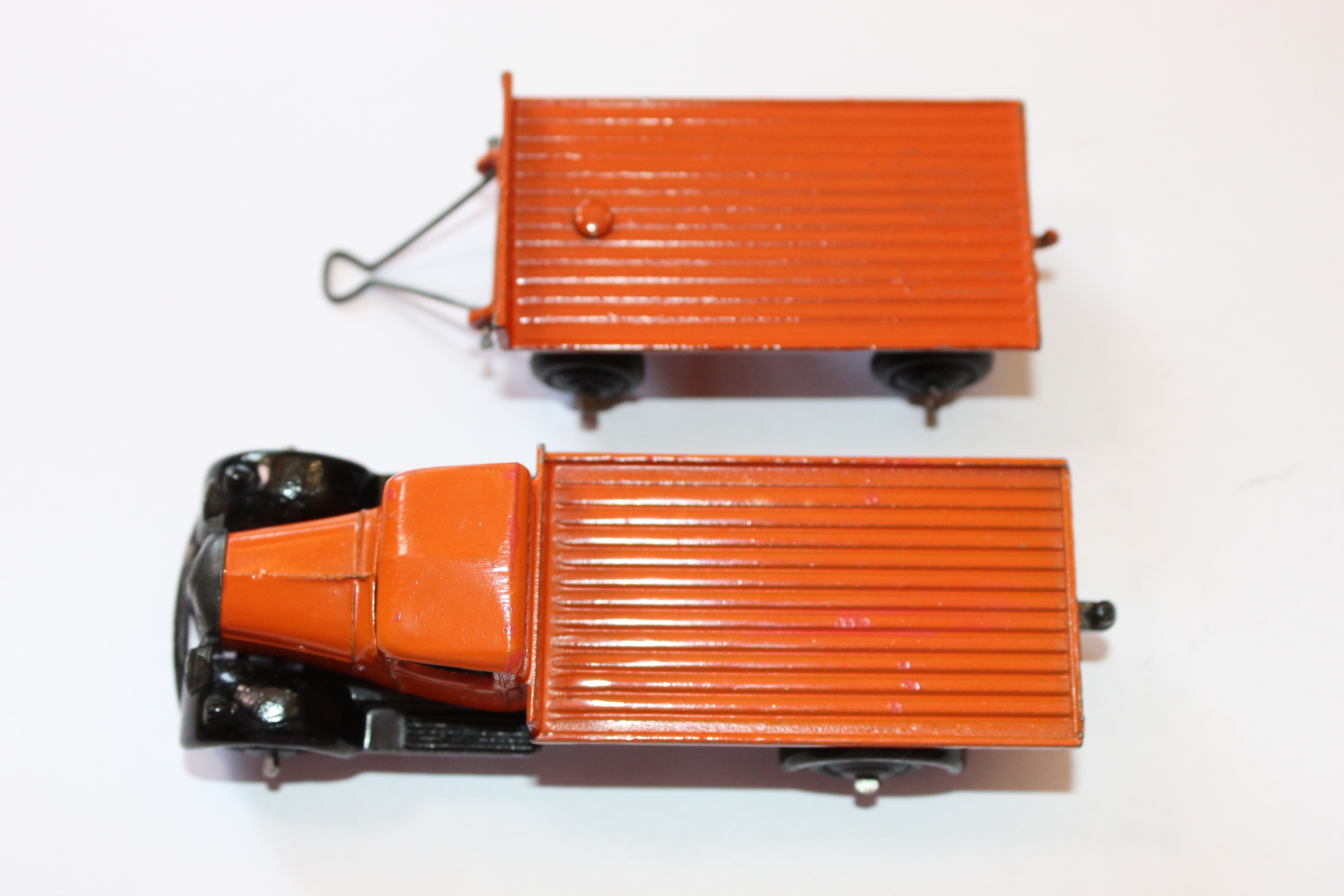 flatbed and trailer type 4 dinky toys 25t top