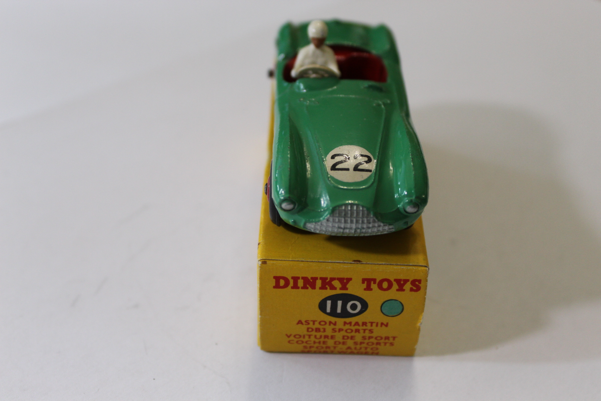 aston martin db3 sports dinky toys 110 front