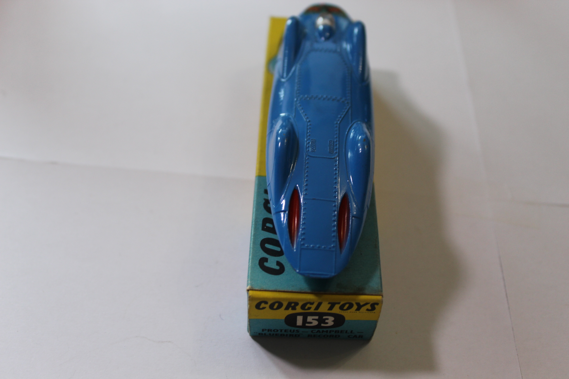 proteus campbell bluebird record car corgi toys 153 back