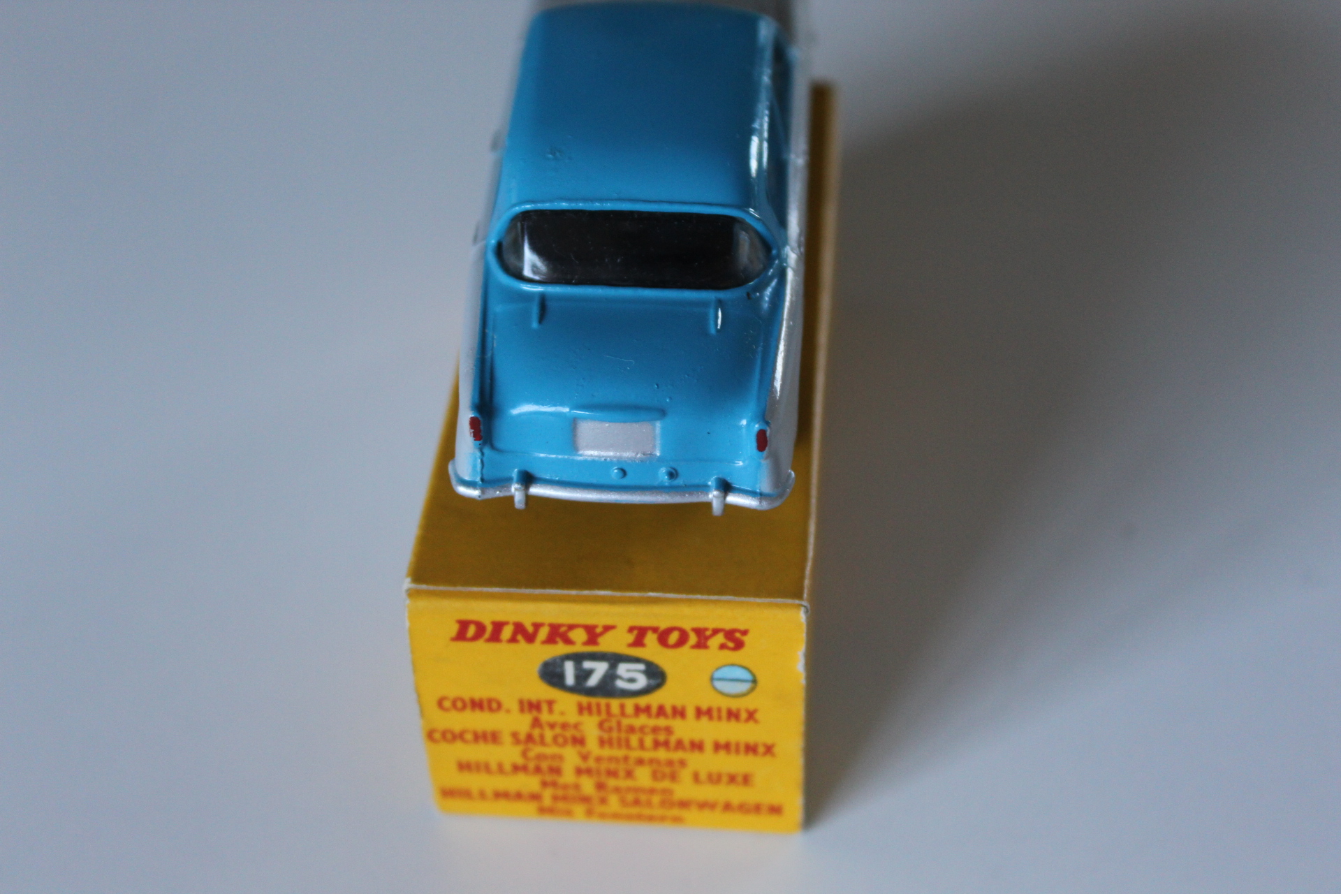 hillman minx dinky toys 175 back