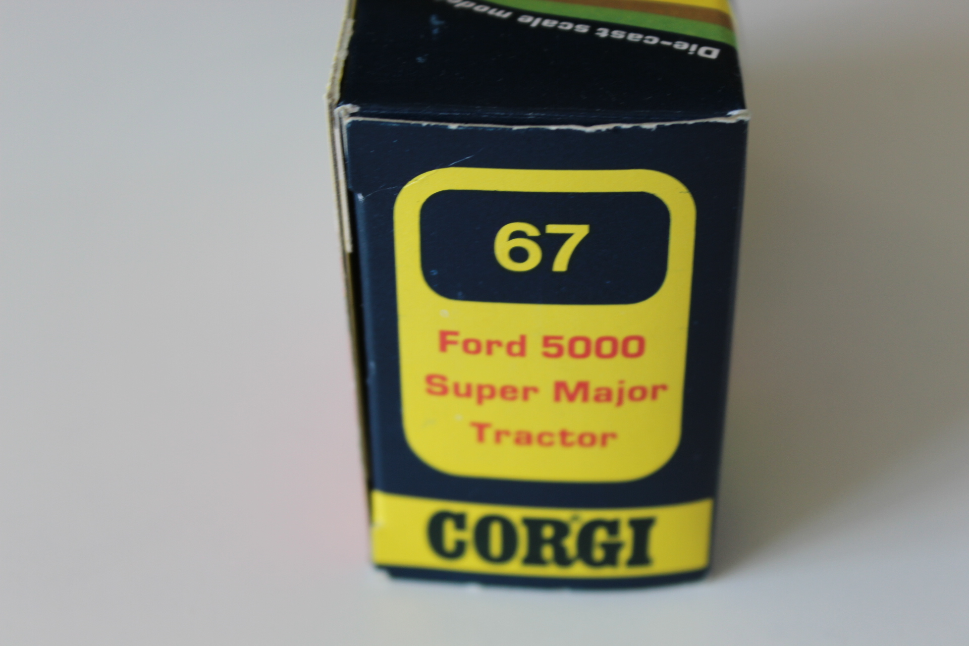 ford 5000 super-major tractor corgi toys 67 box end