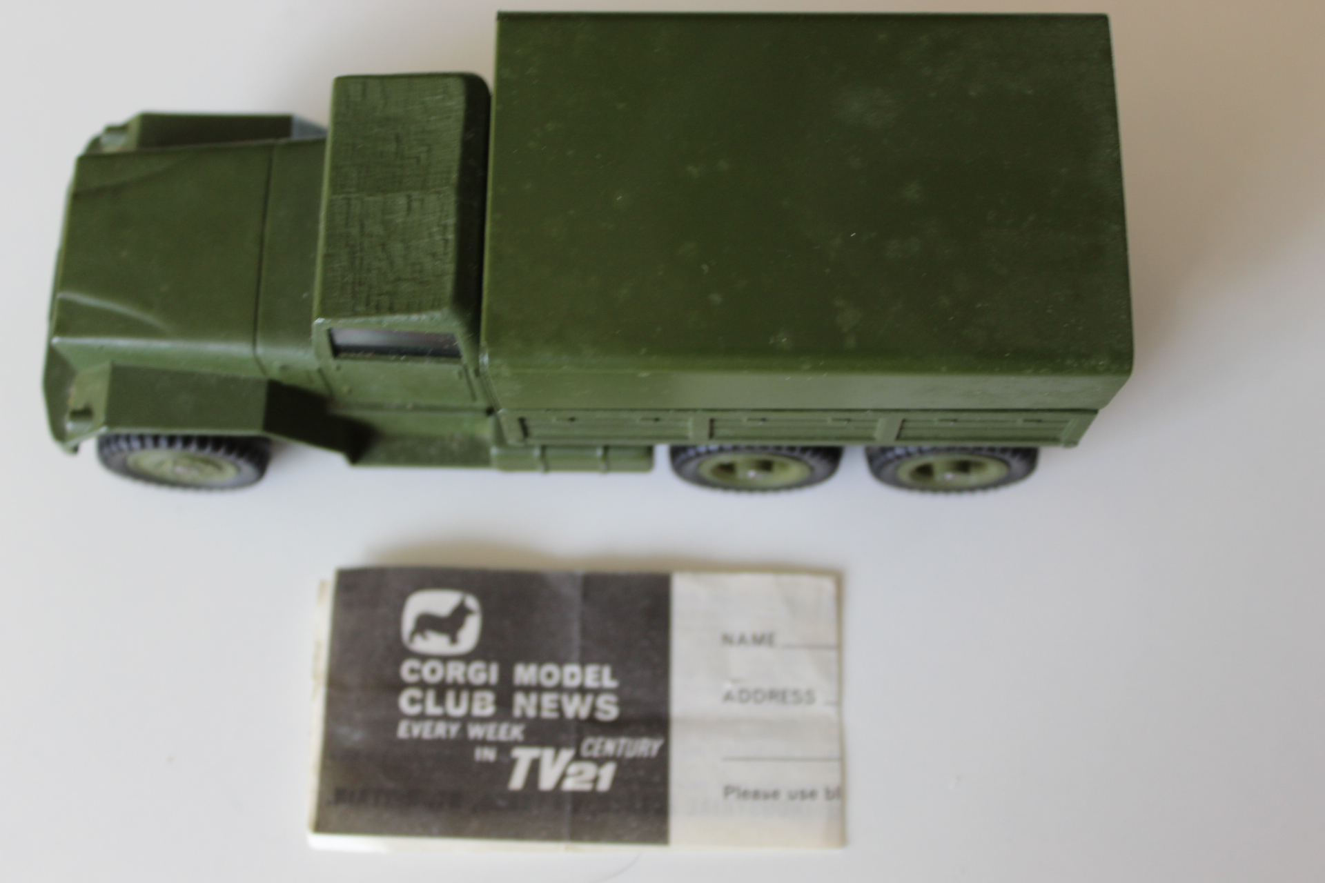 international 6x6 army truck corgi toys 1118 top