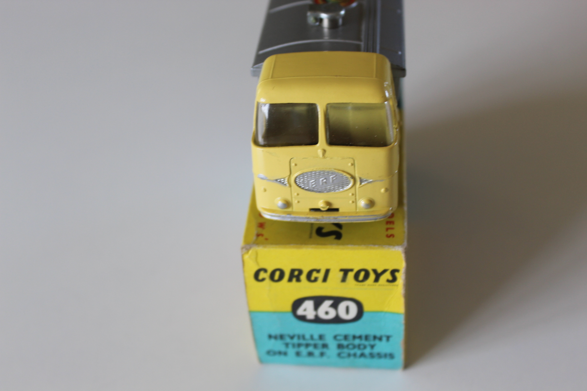 neville cement tipper body on e.r.f. chassis corgi toys 460 front