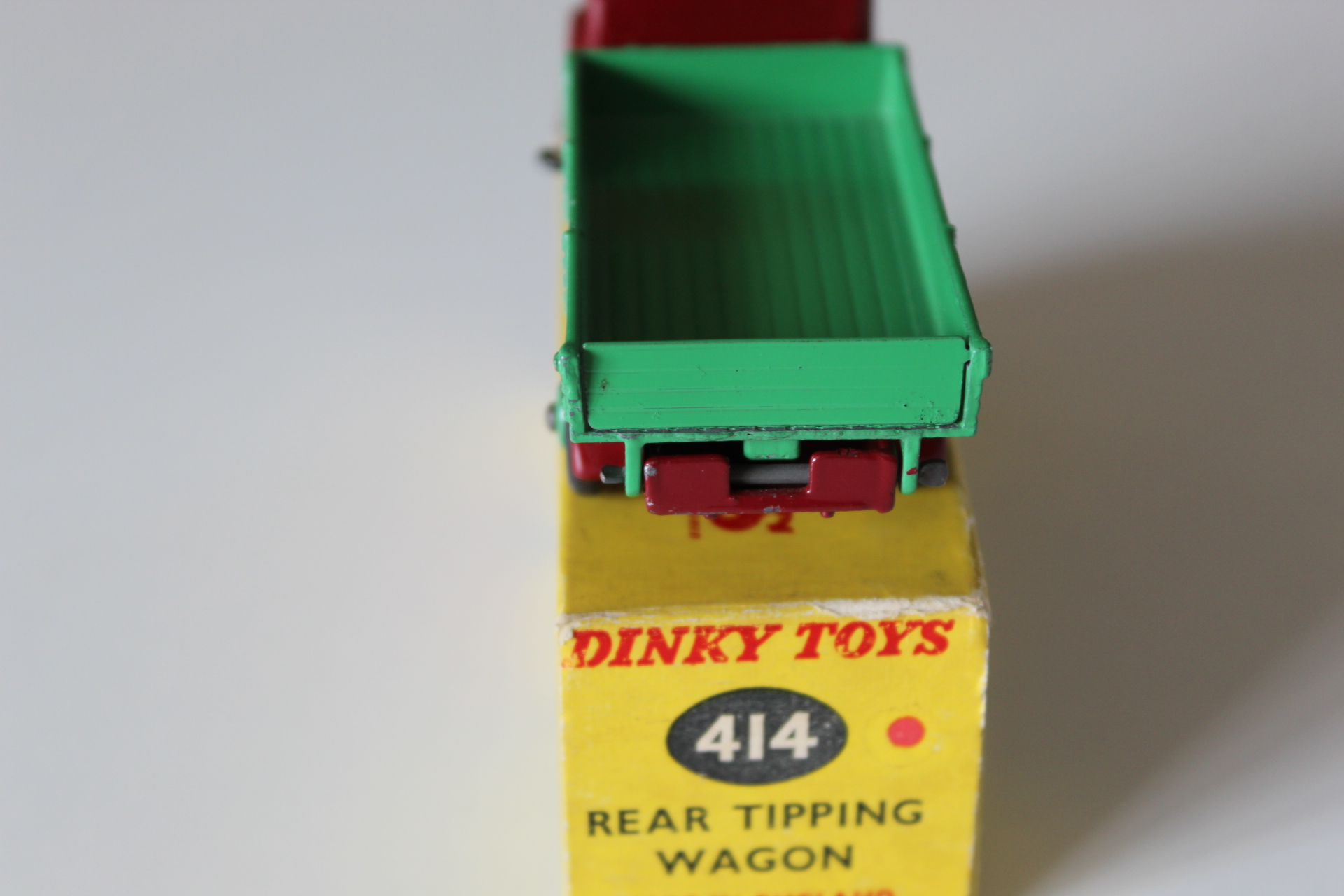 dodge tipper rare issue dinky toys 414 back