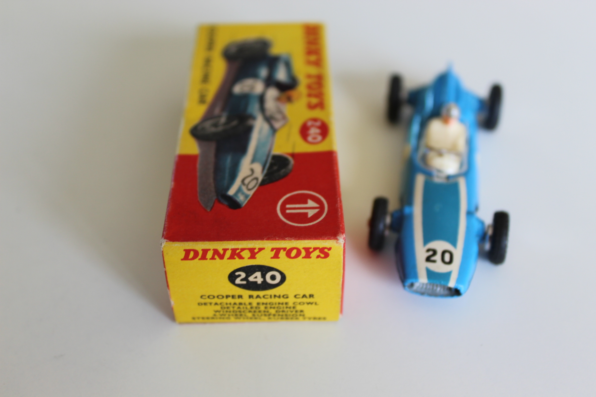 cooper racing car dinky toys 240 front
