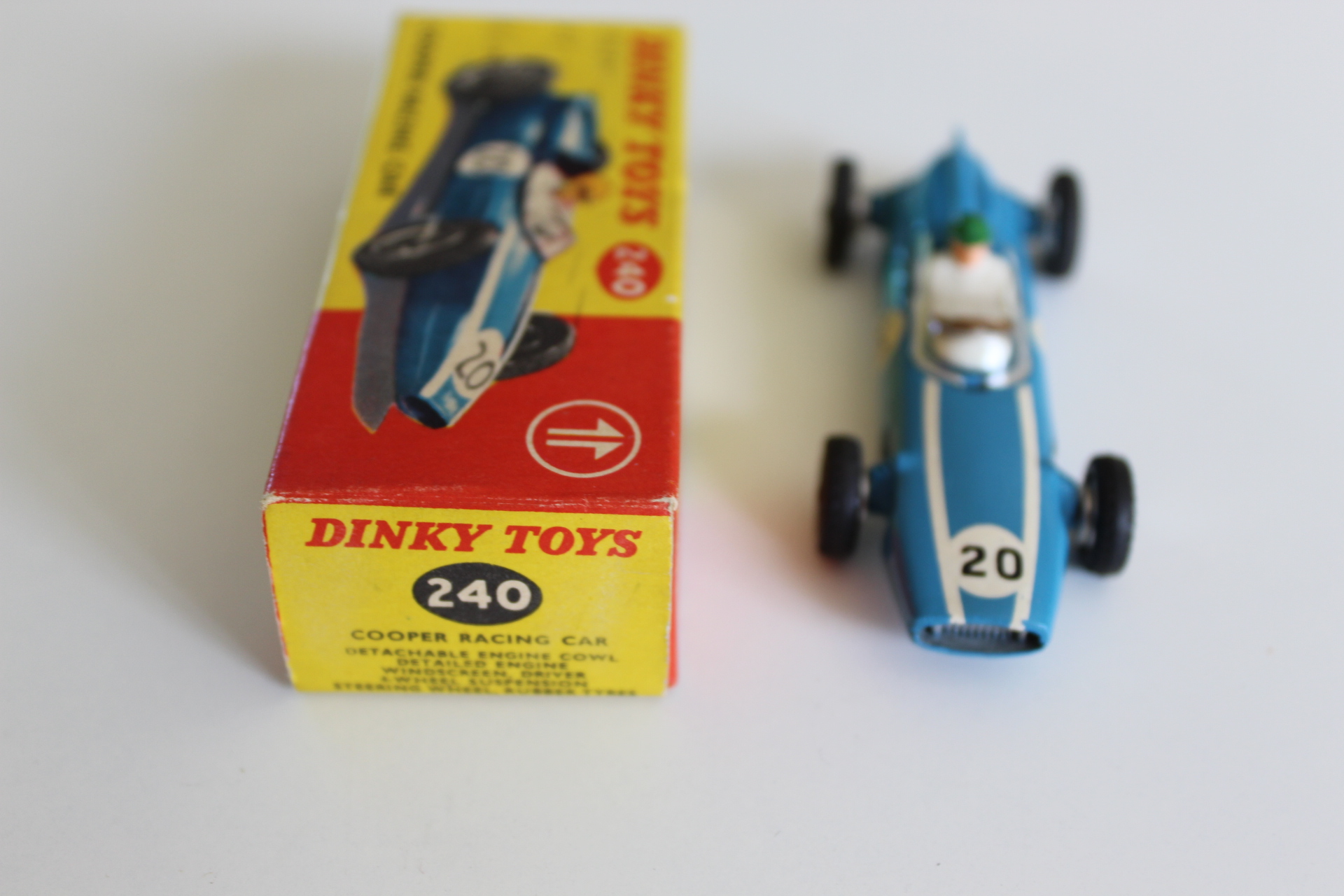 cooper racing car dinky toys 240 front