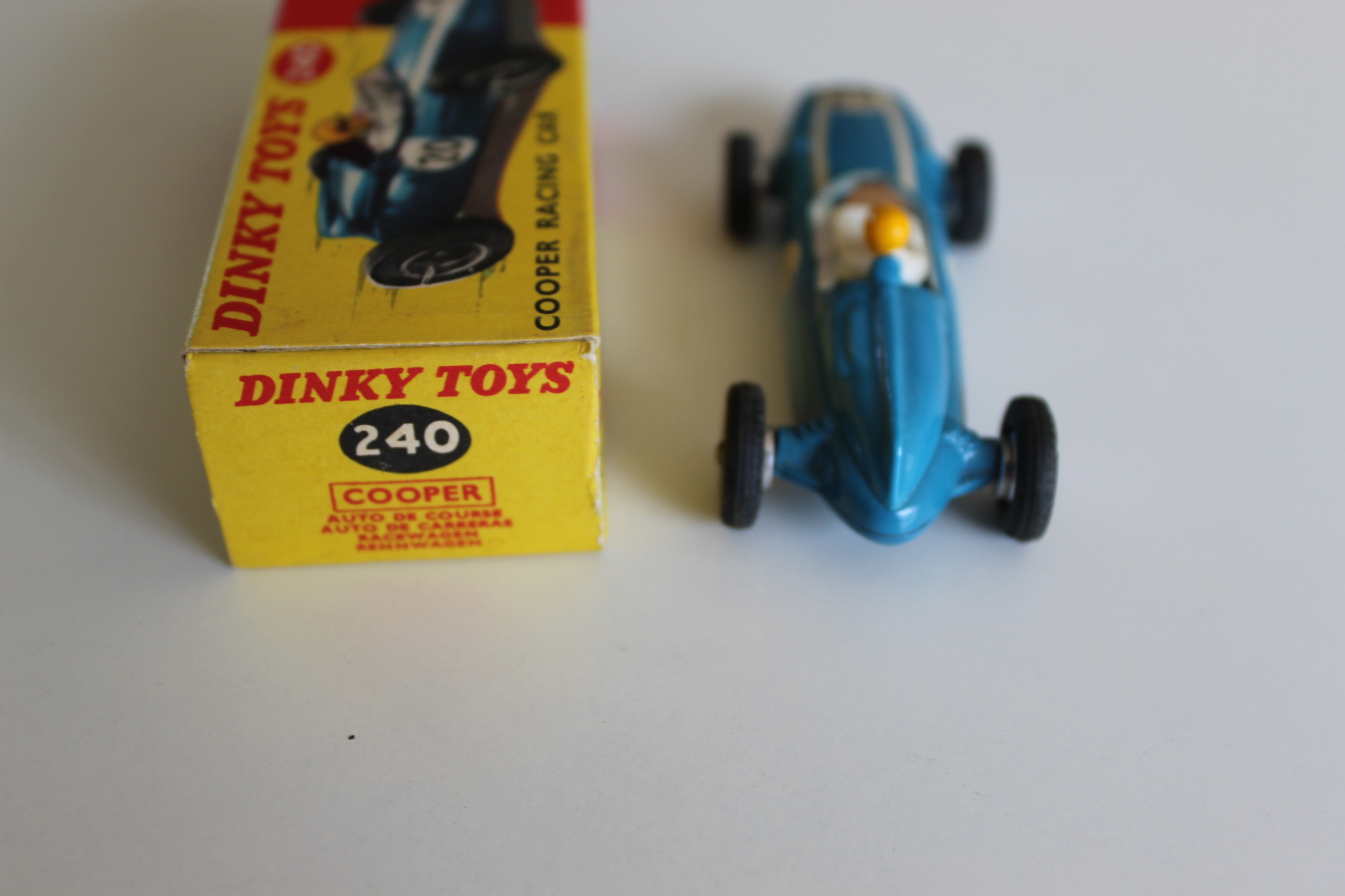 cooper racing car dinky toys 240 back
