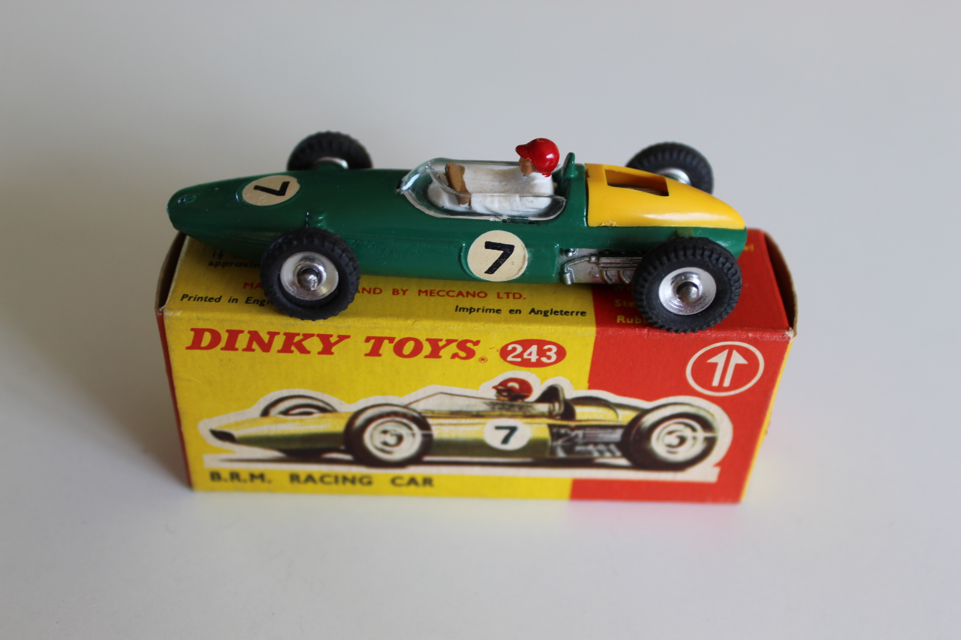 b.r.m. racing car dinky toys 243