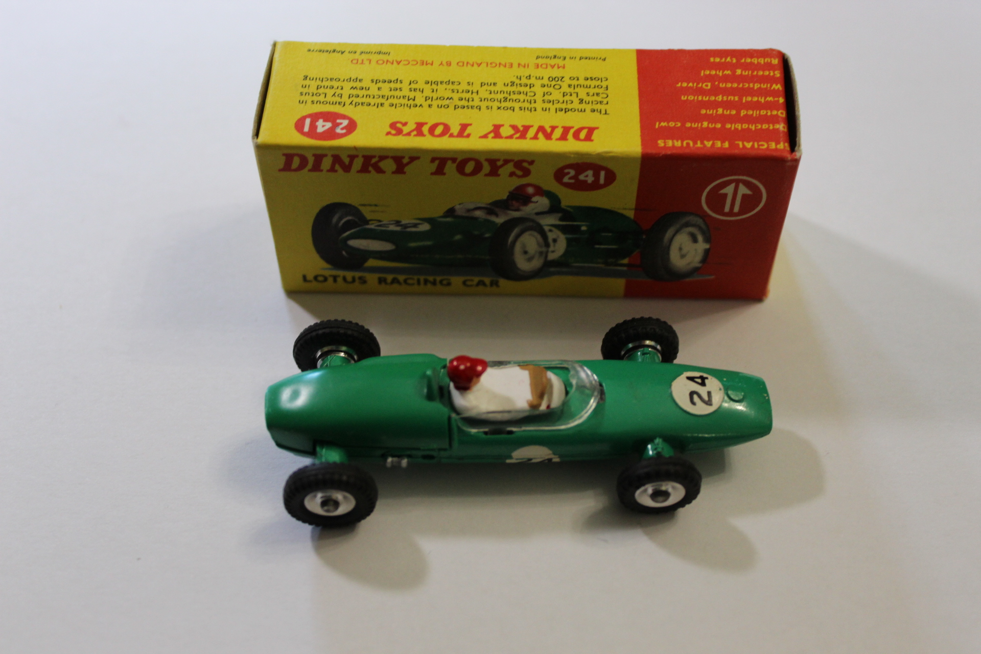 lotus racing car dinky toys 241 side
