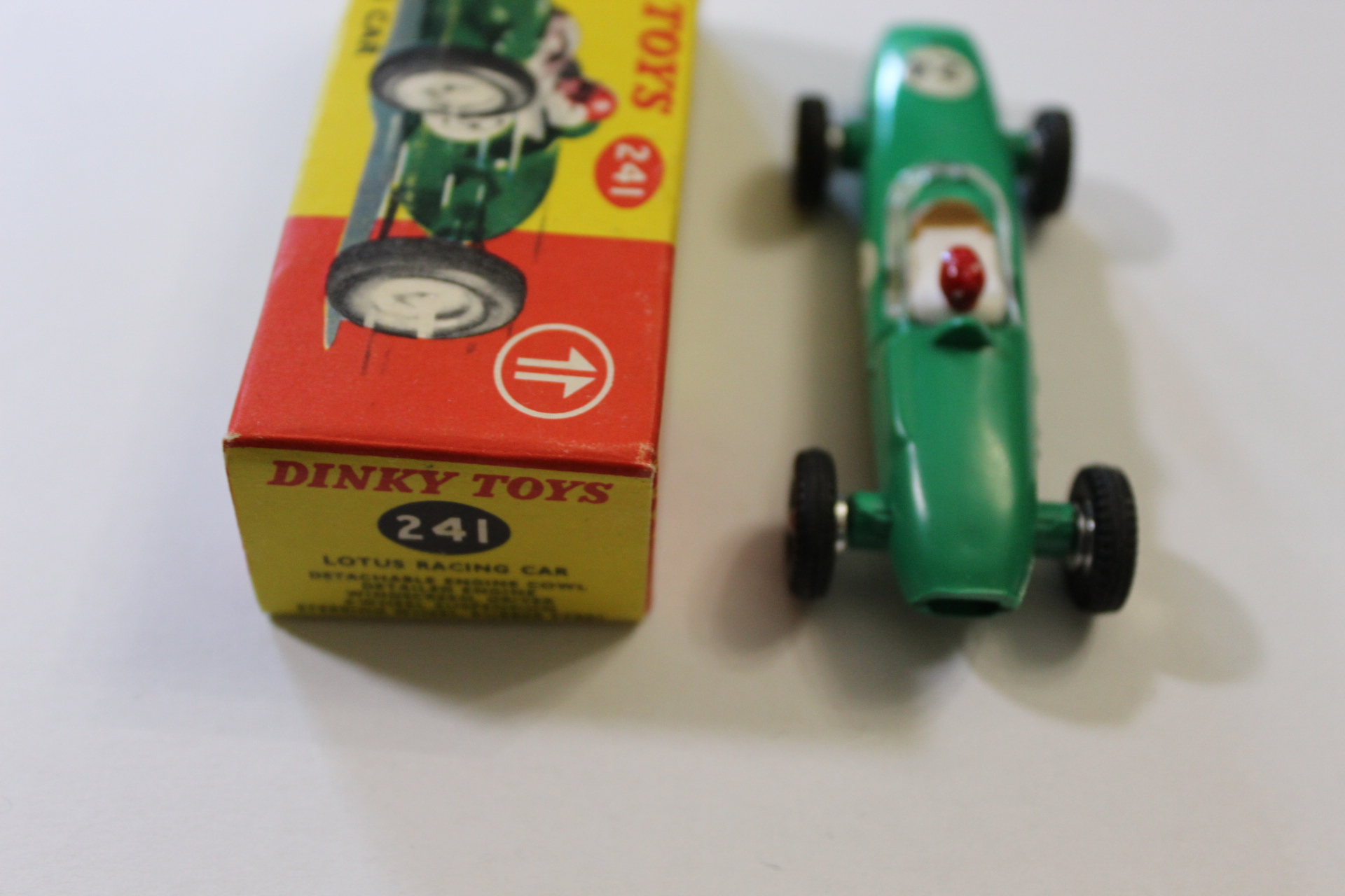 lotus racing car dinky toys 241 back