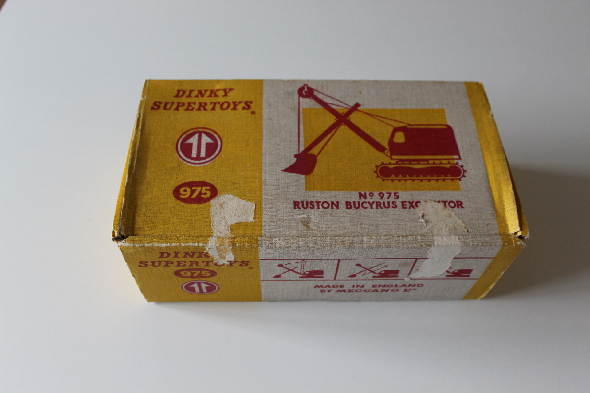 ruston bucyrus excavator dinky toys 975 box