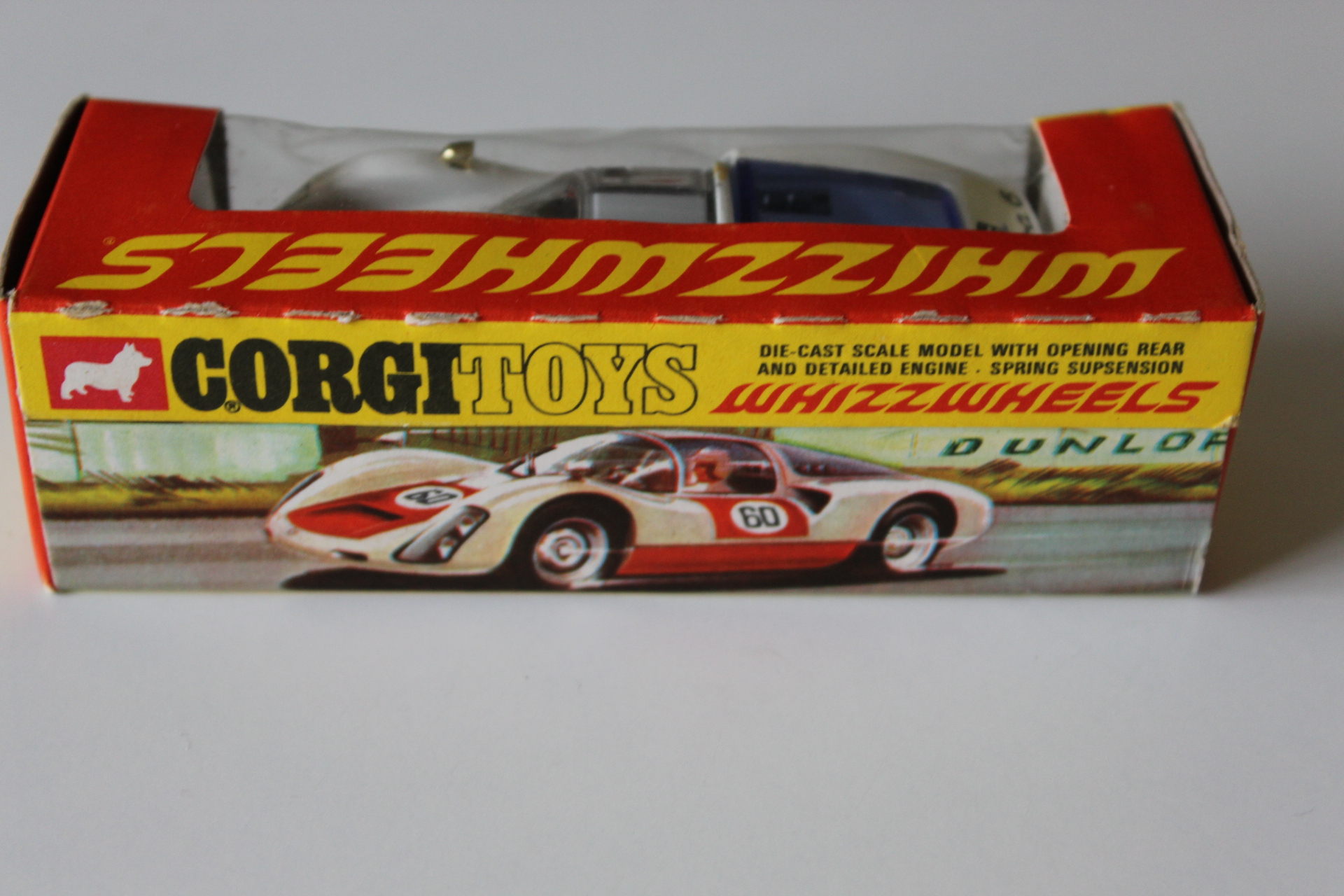 porsche carrera 6 corgi toys 371 box back